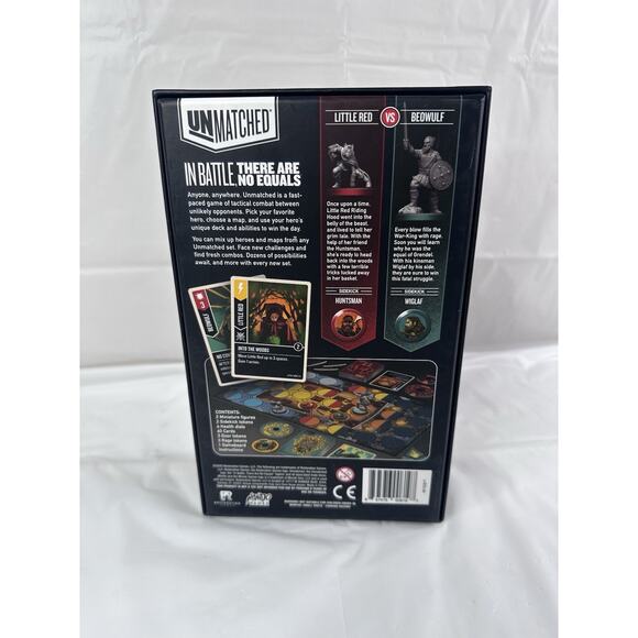 Unmatched: Little Red Riding Hood vs Beowulf Board Game Complete - Picture 3 of 5